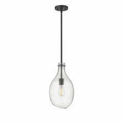 Innovations Salem 1-LT 8.5" Mini Pendant - Matte Black - 493-1S-BK-G554-9