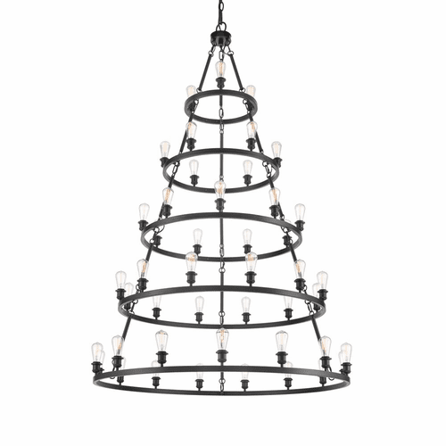 Innovations Saloon LED Chandelier - Matte Black - 8203456-BK-LED