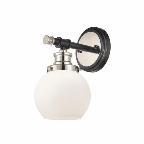 Innovations Saybrook 1-LT Wall Sconce - Black Polished Nickel - 340-1W-BPN-G3401-6