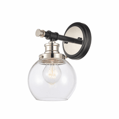 Innovations Saybrook 1-LT Wall Sconce - Black Polished Nickel - 340-1W-BPN-G3402-6