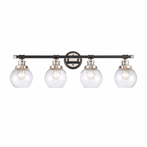 Innovations Saybrook LED Bath Vanity - Black Plshd Nickel - 340-4W-BPN-G3402-6-LED