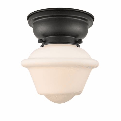 Innovations Small Oxford 1-LT Flush Mount - Matte Black - 623-1F-BK-G531