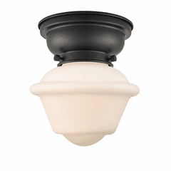 Innovations Small Oxford 1-LT Flush Mount - Matte Black - 623-1F-BK-G531