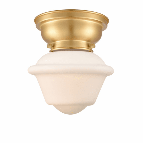 Innovations Small Oxford 1-LT Flush Mount - Satin Gold - 623-1F-SG-G531