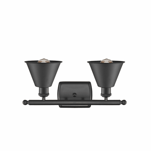 Innovations Smithfield 2-LT Bath Vanity - Matte Black - 516-2W-BK-M8