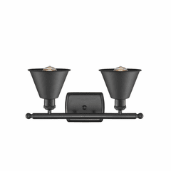 Innovations Smithfield 2-LT Bath Vanity - Matte Black - 516-2W-BK-M8