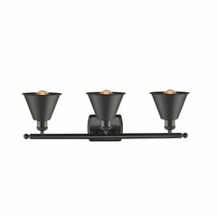 Innovations Smithfield 3-LT Bath Vanity - Matte Black - 516-3W-BK-M8