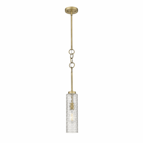 Innovations Wexford 1-LT Mini Pendant - Brushed Brass - 380-1S-BB-G380-4CL