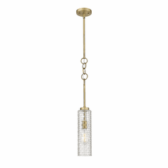 Innovations Wexford 1-LT Mini Pendant - Brushed Brass - 380-1S-BB-G380-4CL