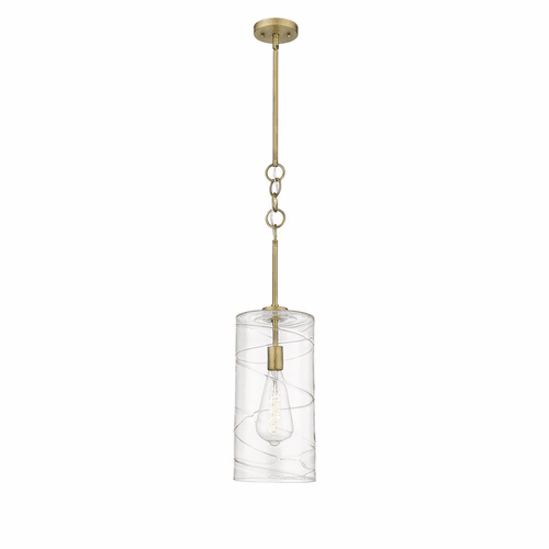 Innovations Wexford 1-LT Mini Pendant - Brushed Brass - 380-1S-BB-G381-8CL