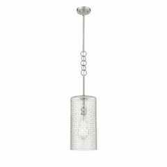 Innovations Wexford 1-LT Mini Pendant - Brushed Satin Nickel - 380-1S-SN-G380-8CL