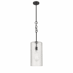 Innovations Wexford 1-LT Mini Pendant - Matte Black - 380-1S-BK-G380-8CL