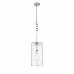 Innovations Wexford LED Mini Pendant - Brshd Nickel - 380-1S-SN-G381-8CL-BB-95-LED