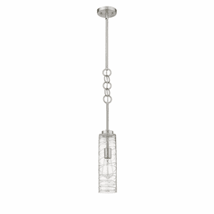 Innovations Wexford LED Mini Pendant - Brushed Nickel - 380-1S-SN-G381-4CL-LED
