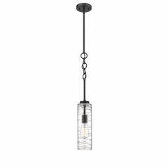 Innovations Wexford LED Mini Pendant - Matte Black - 380-1S-BK-G381-4CL-LED