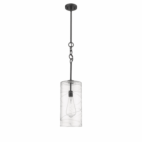 Innovations Wexford LED Mini Pendant - Matte Black - 380-1S-BK-G381-8CL-BB-95-LED