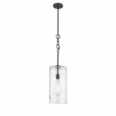 Innovations Wexford LED Mini Pendant - Matte Black - 380-1S-BK-G381-8CL-BB-95-LED