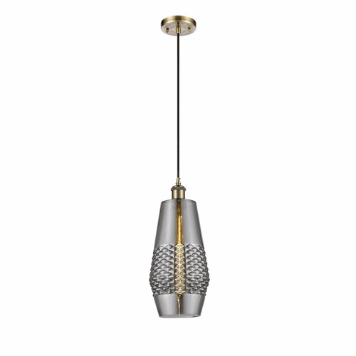 Innovations Windham LED Mini Pendant - Antique Brass - 516-1P-AB-G683-7-LED
