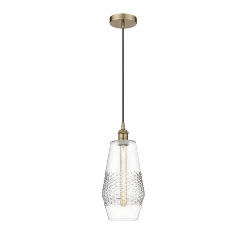 Innovations Windham LED Mini Pendant - Antique Brass - 616-1P-AB-G682-7-LED