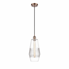 Innovations Windham LED Mini Pendant - Antique Copper - 516-1P-AC-G682-7-LED