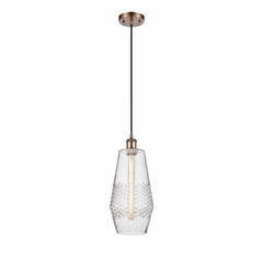 Innovations Windham LED Mini Pendant - Antique Copper - 516-1P-AC-G684-7-LED