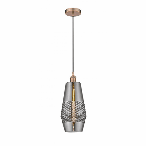 Innovations Windham LED Mini Pendant - Antique Copper - 616-1P-AC-G683-7