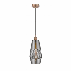 Innovations Windham LED Mini Pendant - Antique Copper - 616-1P-AC-G683-7