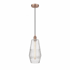 Innovations Windham LED Mini Pendant - Antique Copper - 616-1P-AC-G684-7