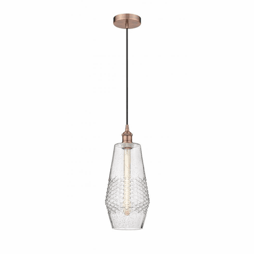 Innovations Windham LED Mini Pendant - Antique Copper - 616-1P-AC-G684-7-LED