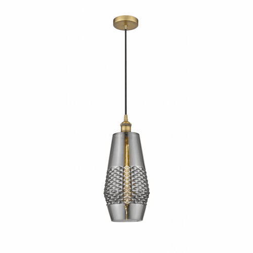 Innovations Windham LED Mini Pendant - Brushed Brass - 616-1P-BB-G683-7