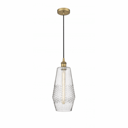 Innovations Windham LED Mini Pendant - Brushed Brass - 616-1P-BB-G684-7