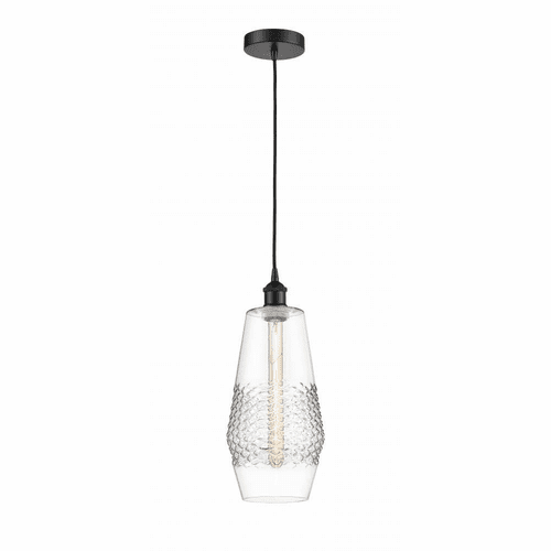 Innovations Windham LED Mini Pendant - Matte Black - 616-1P-BK-G682-7