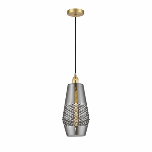 Innovations Windham LED Mini Pendant - Satin Gold - 616-1P-SG-G683-7