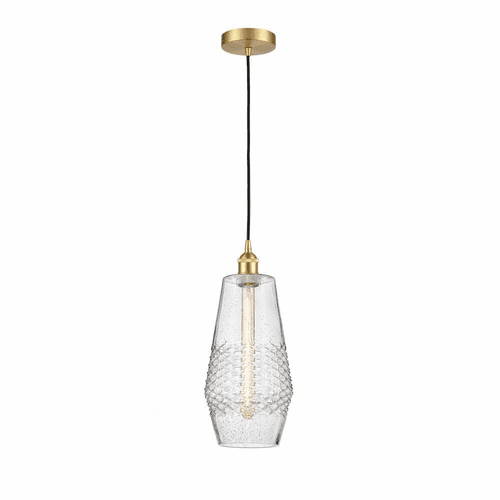 Innovations Windham LED Mini Pendant - Satin Gold - 616-1P-SG-G684-7