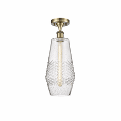 Innovations Windham LED Semi-Flush Mount - Antique Brass - 516-1C-AB-G684-7