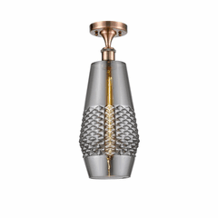 Innovations Windham LED Semi-Flush Mount - Antique Copper - 516-1C-AC-G683-7