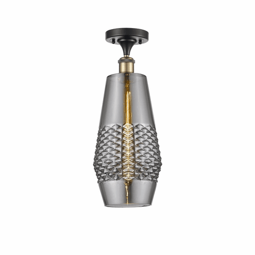 Innovations Windham LED Semi-Flush Mount - Black Antique Brass - 516-1C-BAB-G683-7