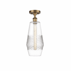 Innovations Windham LED Semi-Flush Mount - Brushed Brass - 516-1C-BB-G682-7