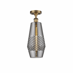 Innovations Windham LED Semi-Flush Mount - Brushed Brass - 516-1C-BB-G683-7
