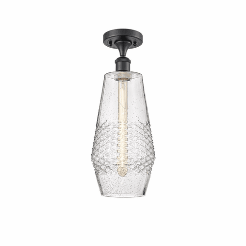 Innovations Windham LED Semi-Flush Mount - Matte Black - 516-1C-BK-G684-7