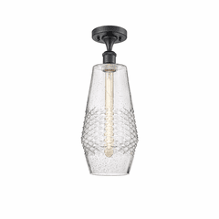 Innovations Windham LED Semi-Flush Mount - Matte Black - 516-1C-BK-G684-7-LED