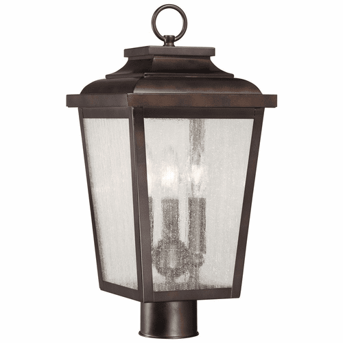 Irvington Manor 3-LT Post Mount - Chelesa Bronze - 72176-189