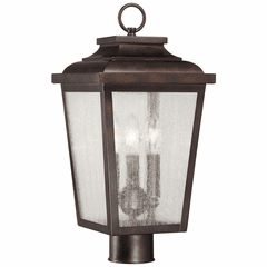 Irvington Manor 3-LT Post Mount - Chelesa Bronze - 72176-189