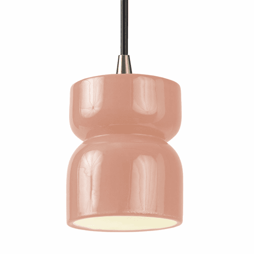 Justice Radiance 1-LT Hourglass Pendant - Gloss Blush - CER-6500-BSH-ABRS-BKCD