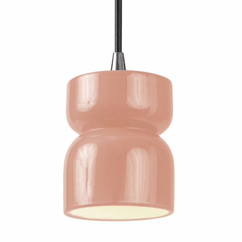 Justice Radiance 1-LT Hourglass Pendant - Gloss Blush - CER-6500-BSH-CROM-BKCD