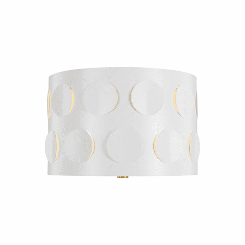 Kate Spade Dottie 2-LT Small Flush Mount - Burnished Brass - KSF1002BBS