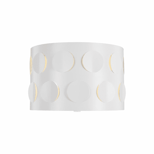 Kate Spade Dottie 2-LT Small Flush Mount - Matte White - KSF1002MWT