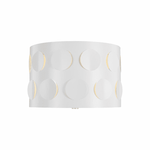 Kate Spade Dottie 2-LT Small Flush Mount - Polished Nickel - KSF1002PN