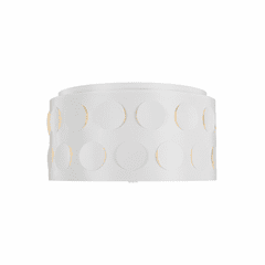 Kate Spade Dottie 3-LT Medium Flush Mount - Matte White - KSF1013MWT