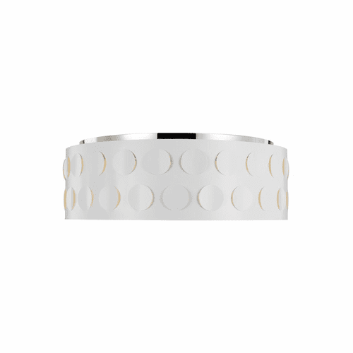 Kate Spade Dottie 4-LT Large Flush Mount - Polished Nickel - KSF1024PN